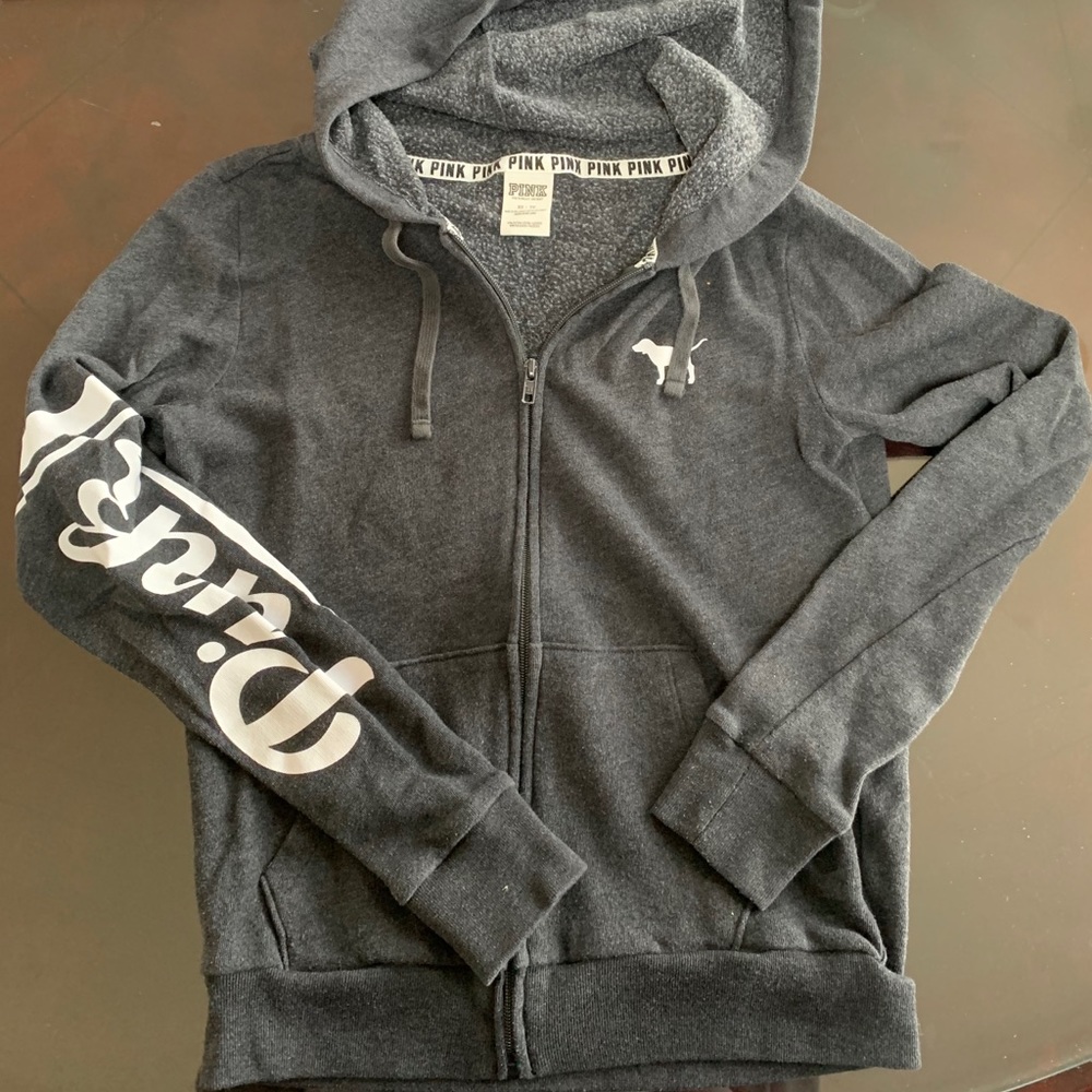 Pink zip up